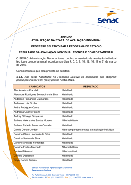 Resultado da Avaliação Individual