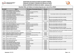 Resultado Final dos PCEP