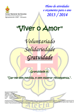Viver o Amor - Junta Regional de Viana do Castelo