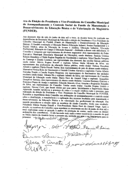 Ata de Eleição do Presidente e Vice
