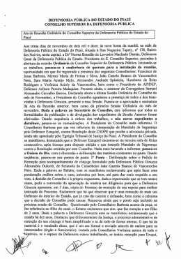 DEFENSORIA PÚBLICA DO ESTADO DO elAUÍ coNsELHO