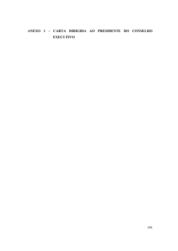 ANEXO 1 &ndash; CARTA DIRIGIDA AO PRESIDENTE DO CONSELHO