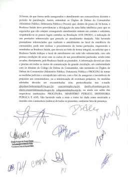 24 horas, de que forma serão assegurados o - sindimed-ba