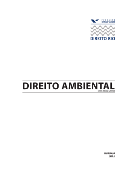 direito ambiental - Acad&ecirc;mico de Direito da FGV