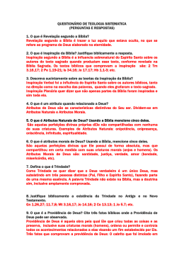 question&aacute;rio teologia respondido