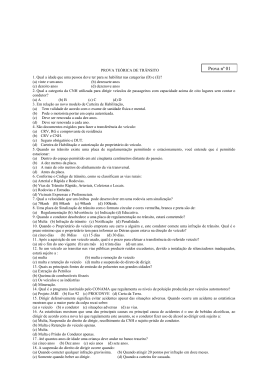 Prova teórica de trânsito