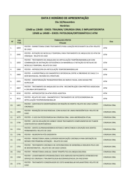 DATA E HOR&Aacute;RIO DE APRESENTA&Ccedil;&Atilde;O