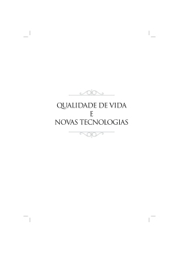 qualidade de vida e novas tecnologias