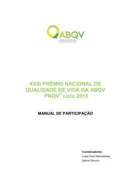 PR&Ecirc;MIO NACIONAL DE QUALIDADE DE VIDA &ndash; 2010
