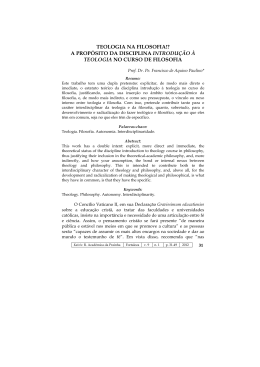 2.TEOLOGIA NA FILOSOFIA - Pe. J&uacute;nior