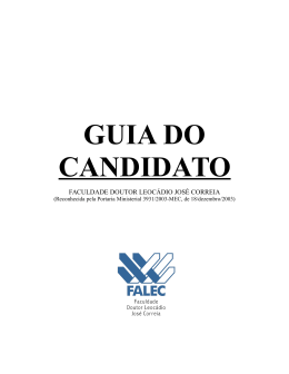 Guia do Candidato