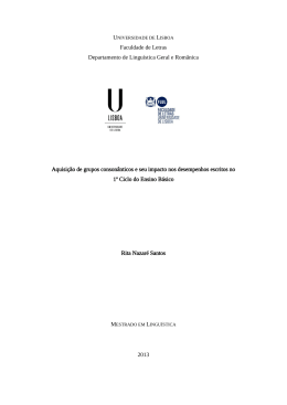 Faculdade de Letras Departamento de Lingu&iacute;stica Geral e