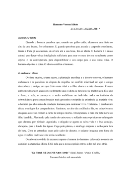 Humano Versus Idiota LUCIANO CASTRO LIMA - Portal