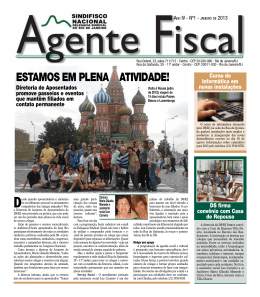 Agente Fiscal Janeiro/2013 - Sindifisco Nacional