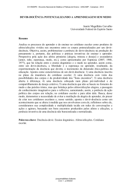 devir-doc&ecirc;ncia potencializando a aprendizagem sem medo