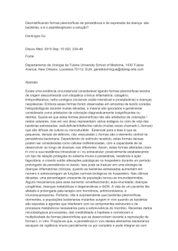 Desmistificando formas pleom&oacute;rficas de persist&ecirc;ncia e de