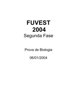 FUVEST 2004 - Curso Objetivo