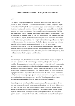 Design: obst&aacute;culo para remo&ccedil;&atilde;o de obst&aacute;culos?