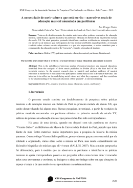 A necessidade de ouvir sobre o que est&aacute; escrito &ndash; narrativas orais