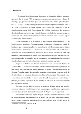 1. Introdu&ccedil;&atilde;o &ldquo; O que est&aacute; t&atilde;o poderosamente deslocando as