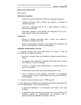 Zona em que est&aacute; Inserida N&atilde;o se aplica. Resultados Esperados