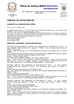 Di&aacute;rio da Justi&ccedil;a Militar Eletr&ocirc;nico