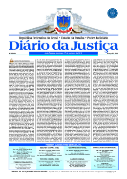 DI&Aacute;RIO DA JUSTI&Ccedil;A 2010 N&ordm; 13.694 Pre&ccedil;o R$ 2,00 Jo&atilde;o Pessoa