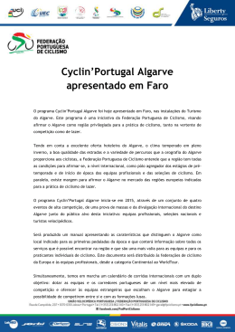 Cyclin`Portugal Algarve apresentado em Faro