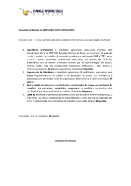 Resposta ao Recurso de LEONARDO GRIZ