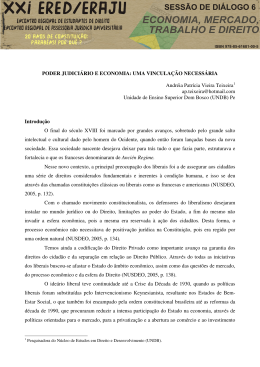 PODER JUDICI&Aacute;RIO E ECONOMIA: UMA VINCULA&Ccedil;&Atilde;O
