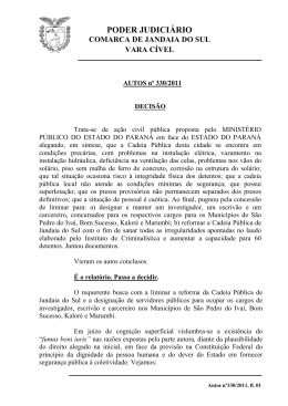 PODER JUDICIÁRIO - Ministério Público do Paraná
