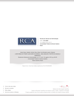 Redalyc.A REFORMA DO PODER JUDICI&Aacute;RIO NO BRASIL: UMA
