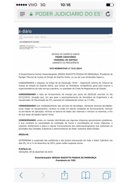 ? E PODER JUDICIARIO DO ES" C