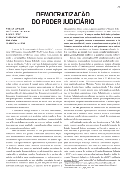 Democratiza&ccedil;&atilde;o do Poder Judici&aacute;rio &ndash; Walter Oliveira