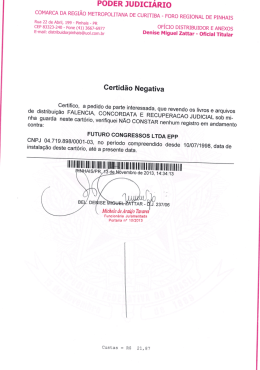 PODER JUDICIÁRIO cOMARcA DA REGIÃO