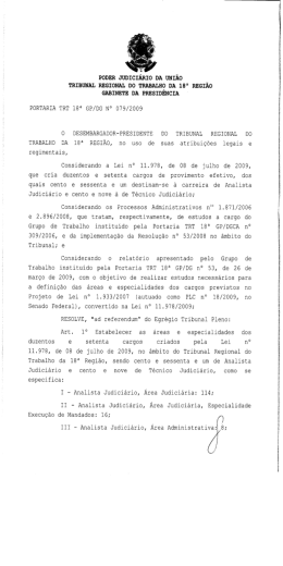 PODER JUDICIÁRIO DA UNIÃO