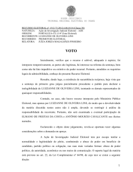 Inicialmente, verifico que o recurso &eacute; cab&iacute;vel, adequado &agrave; esp&eacute;cie