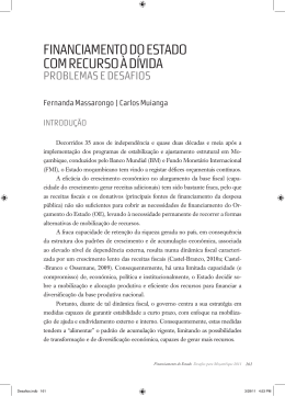 financiamento do estado com recurso &agrave; d&iacute;vida - problemas e