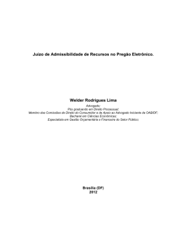 Artigo-Recursos Preg&atilde;o Eletr&ocirc;nico