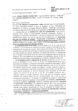 Recurso Administrativo - Licitações