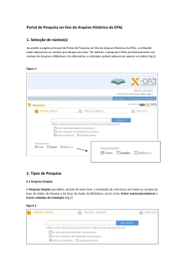 Portal de Pesquisa on-line do Arquivo Hist&oacute;rico da EPAL 1