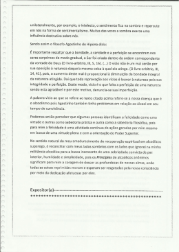 unilateralmente, por exemplo, o intelecto, o sentimento fica na