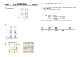 CORREC&Ccedil;&Atilde;O DA 5&ordm;ANO FICHA ENRIQUECIMENTO &ndash; A