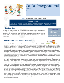 Roteiro Infantil 06 a 12 anos