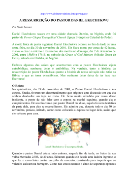 a ressurrei&ccedil;&atilde;o do pastor daniel ekechukwu