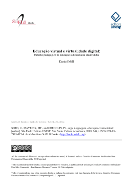 Educa&ccedil;&atilde;o virtual e virtualidade digital: