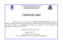 certificado - Pós-Graduação em Matemática