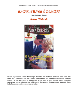 AMOR NUNCA &Eacute; DEMAIS Nora Roberts