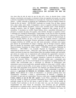 1ª Assembleia Geral Ordinária