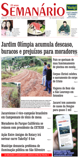 Edi&ccedil;&atilde;o 1132, de 5 de Junho de 2015